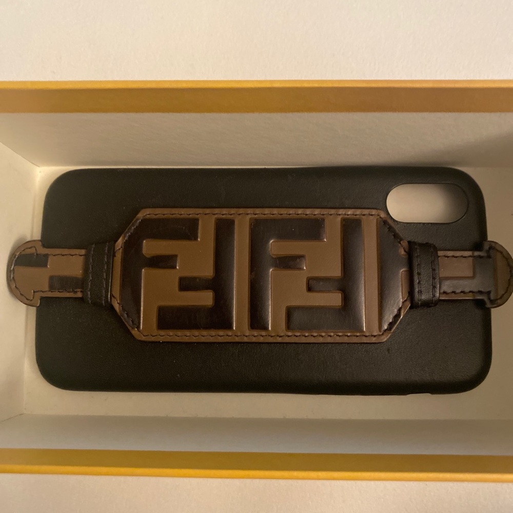 GENTLY USED FENDI IPHONE XS CASE
